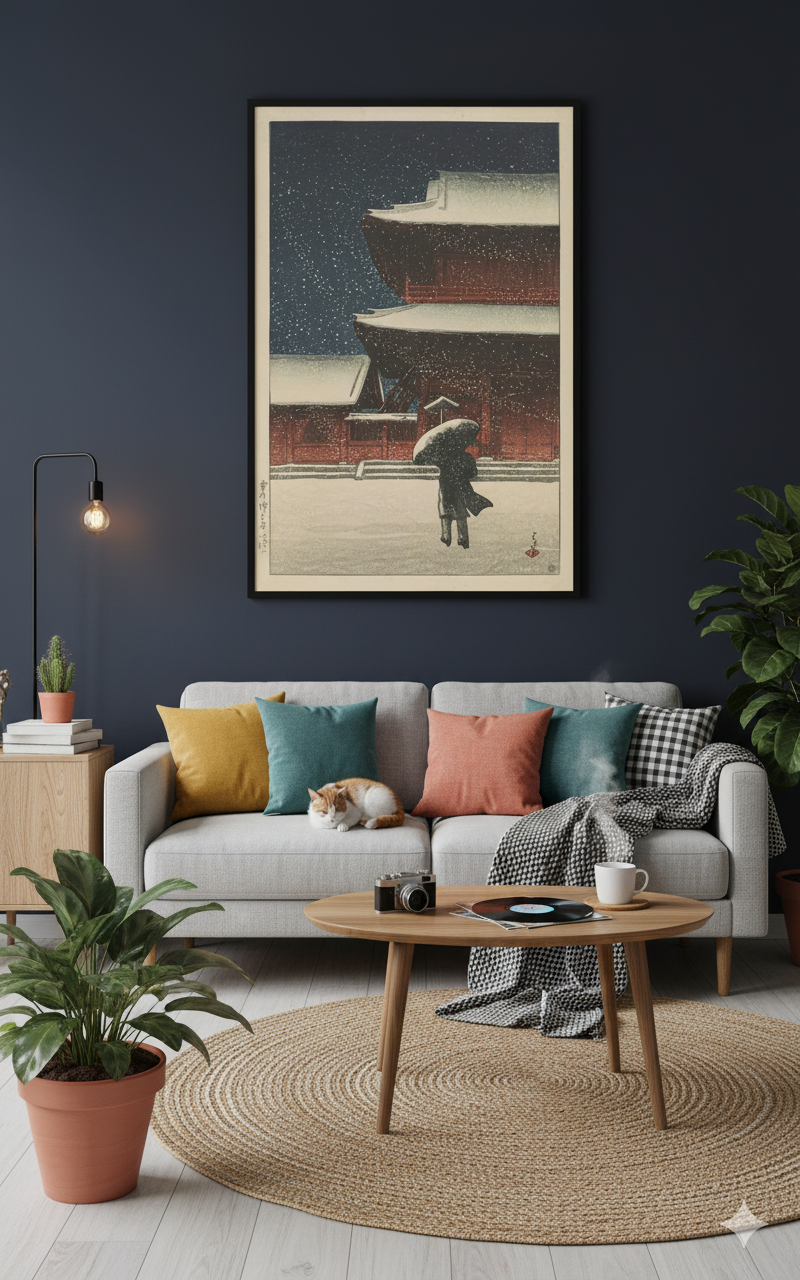 Affiche Kawase Hasui (1883-1957) – Reproduction d'estampe japonaise (Format A4 - Papier 300 g)