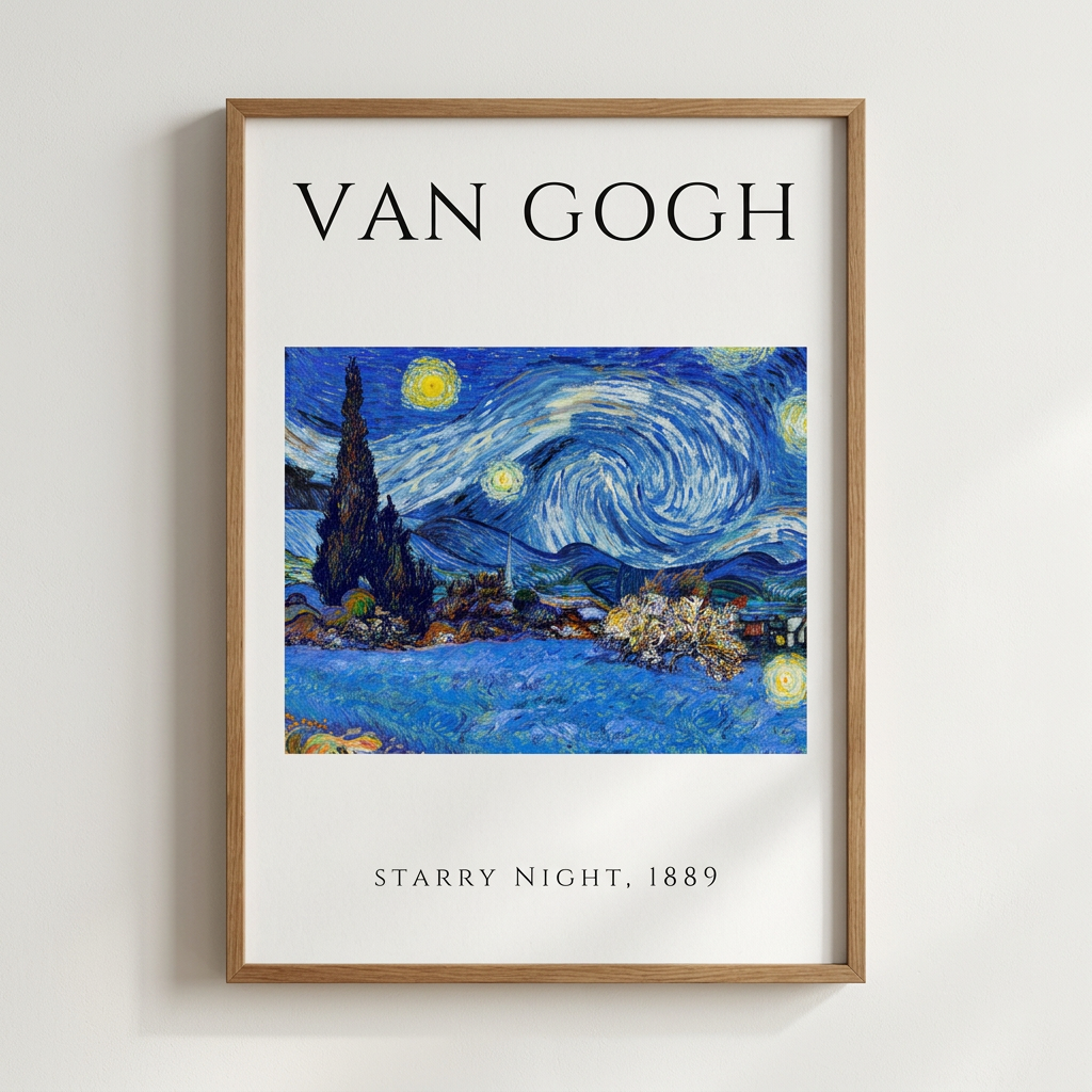 Affiche Reproduction Vincent van Gogh - Imprimerie Lemercier 300g A4 / A3