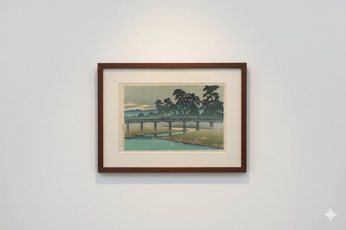 Affiche reproduction estampe japonaise paysage Shin-Hanga Kawase Hasui