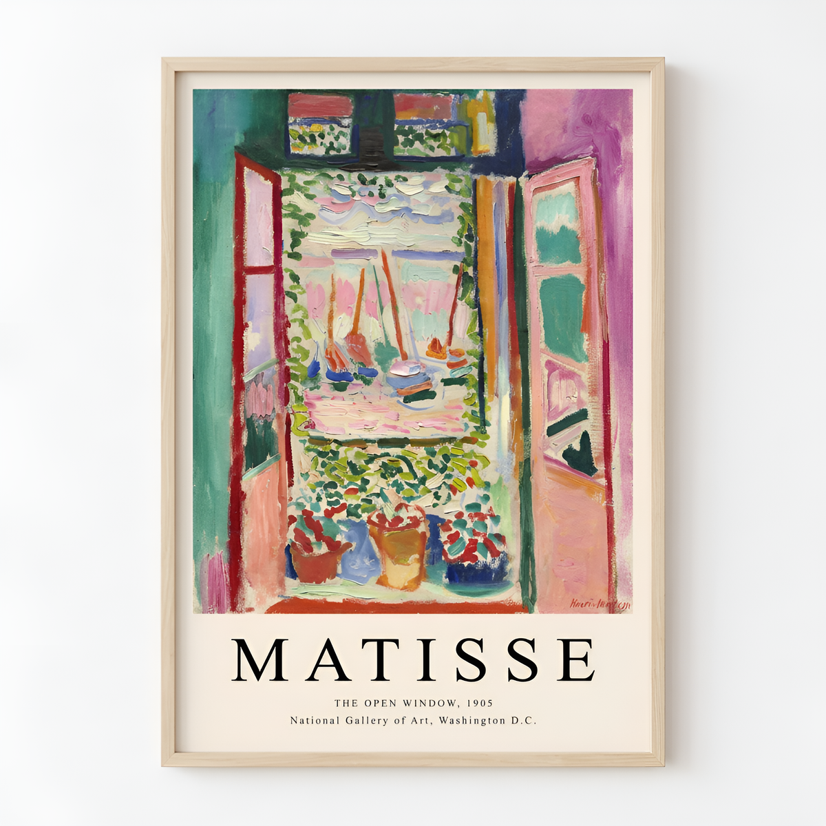 Affiche Reproduction Matisse - Format 21x29,7cm - Papier 300g