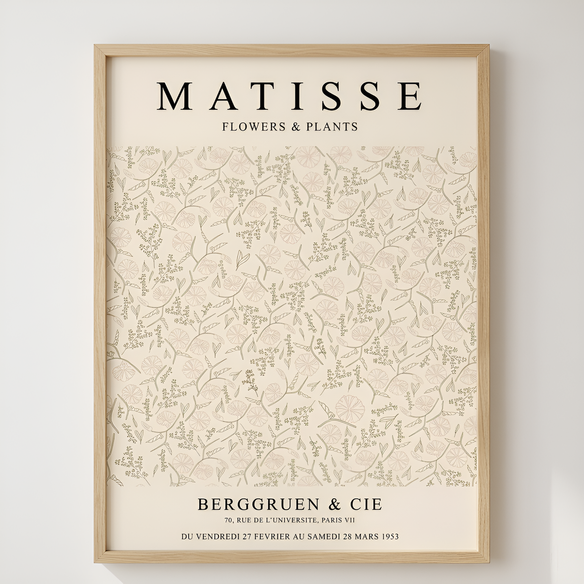 Affiche Reproduction Matisse - Format 21x29,7cm - Papier 300g