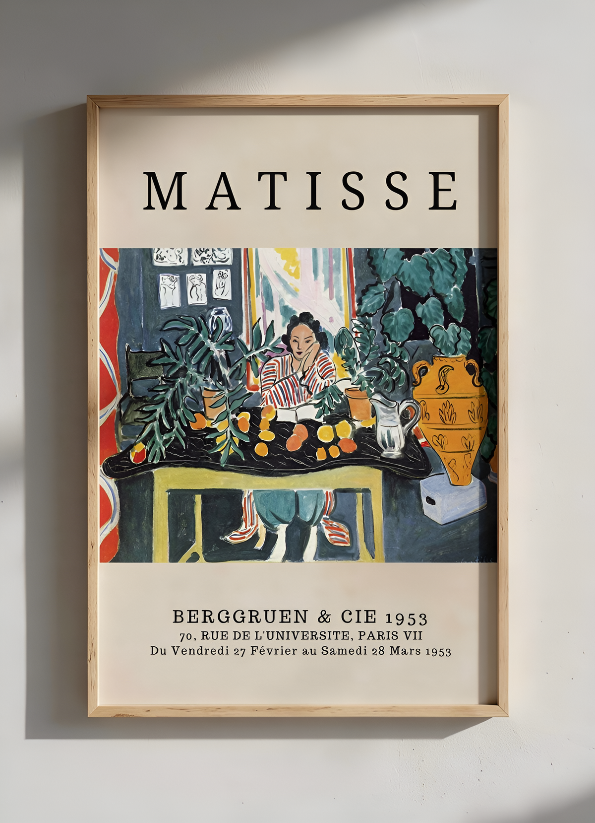 Affiche Reproduction Matisse - Format 21x29,7cm - Papier 300g