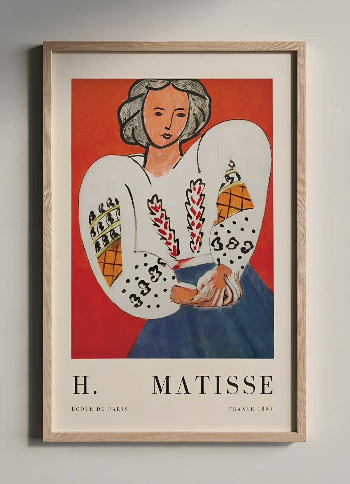 Affiche Reproduction Matisse - Format 21x29,7cm - Papier 300g