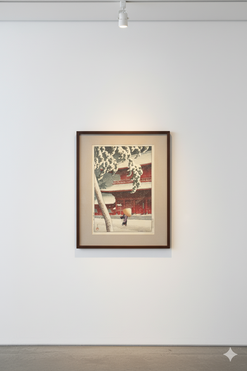 Affiche reproduction estampe japonaise paysage Shin-Hanga Kawase Hasui