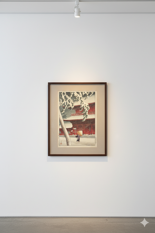Affiche reproduction estampe japonaise paysage Shin-Hanga Kawase Hasui